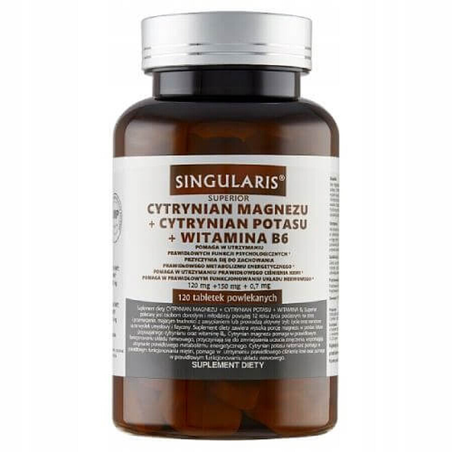 Shop Magnesium Citrat + Kaliumcitrat + Vitamin B6, 120 Tabletten Magnesium Citrat + Kaliumcitrat + Vitamin B6, 120 Tabletten