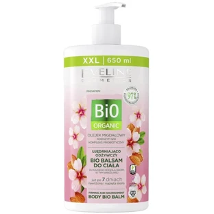Eveline Cosmetics Bio Organic, baume corps raffermissant et nourrissant, huile d'amande, 650 ml