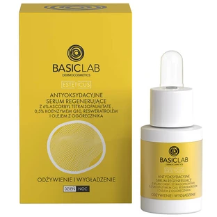 BasicLab Esteticus, Antioxidant regenerating serum with vitamin C 6%, nourishing and smoothing, 15 ml