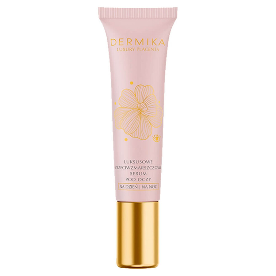 Cumpără Dermika Luxury Placenta, ser de lux antirid pentru ochi și pleoape, 15 ml Dermika Luxury Placenta, ser de lux antirid pentru ochi și pleoape, 15 ml