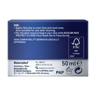 Nivea Men Protect & Care, Face cream with intensive hydration, 50 ml
