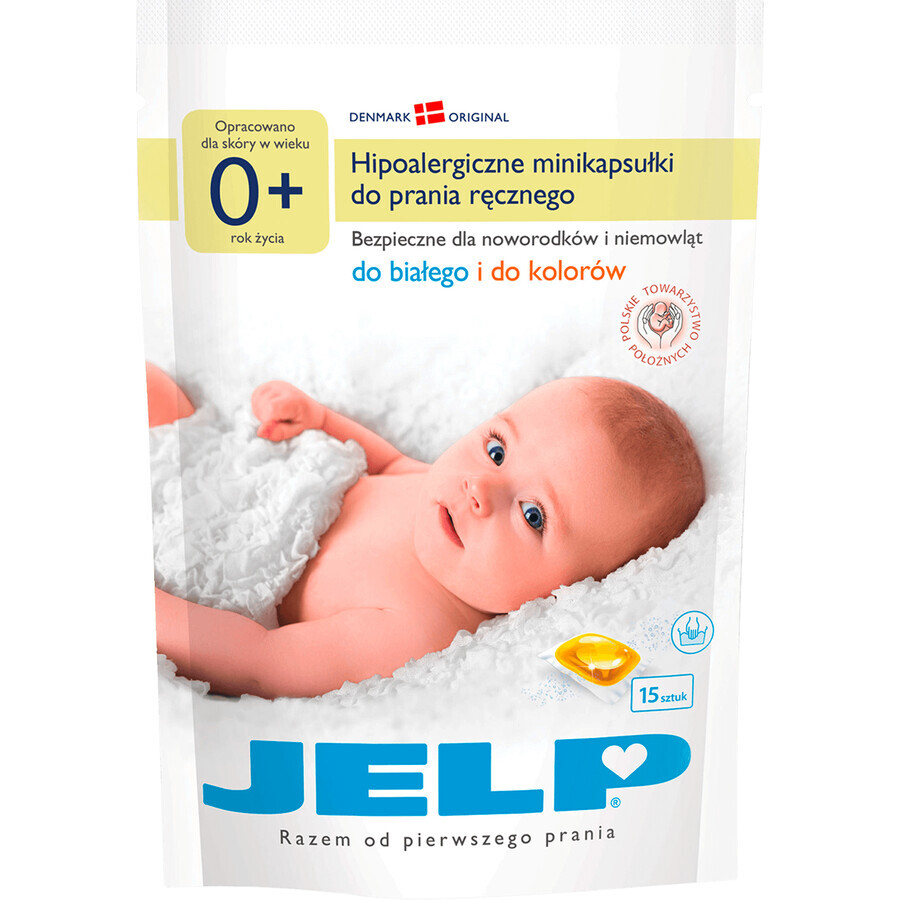Winkel op Jelp 0+, hypoallergene minicapsules voor handwas, 15 stuks Jelp 0+, hypoallergene minicapsules voor handwas, 15 stuks