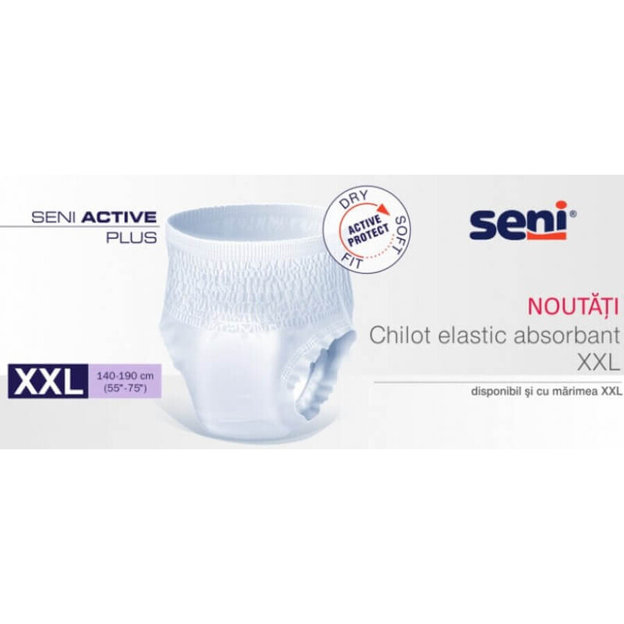 Seni Active Plus, absorbent panties, XXL, 140-190 cm, 10 pieces Seni Active Plus, absorbent panties, XXL, 140-190 cm, 10 pieces