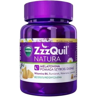 ZzzQuil Natura, jelly candy, mango-banana flavor, 30 pieces