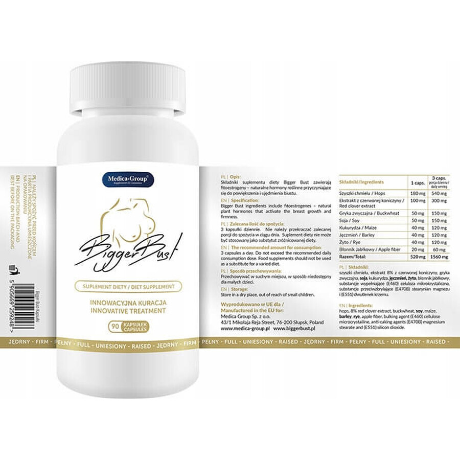 Medica-Group Bigger Bust, 90 capsules