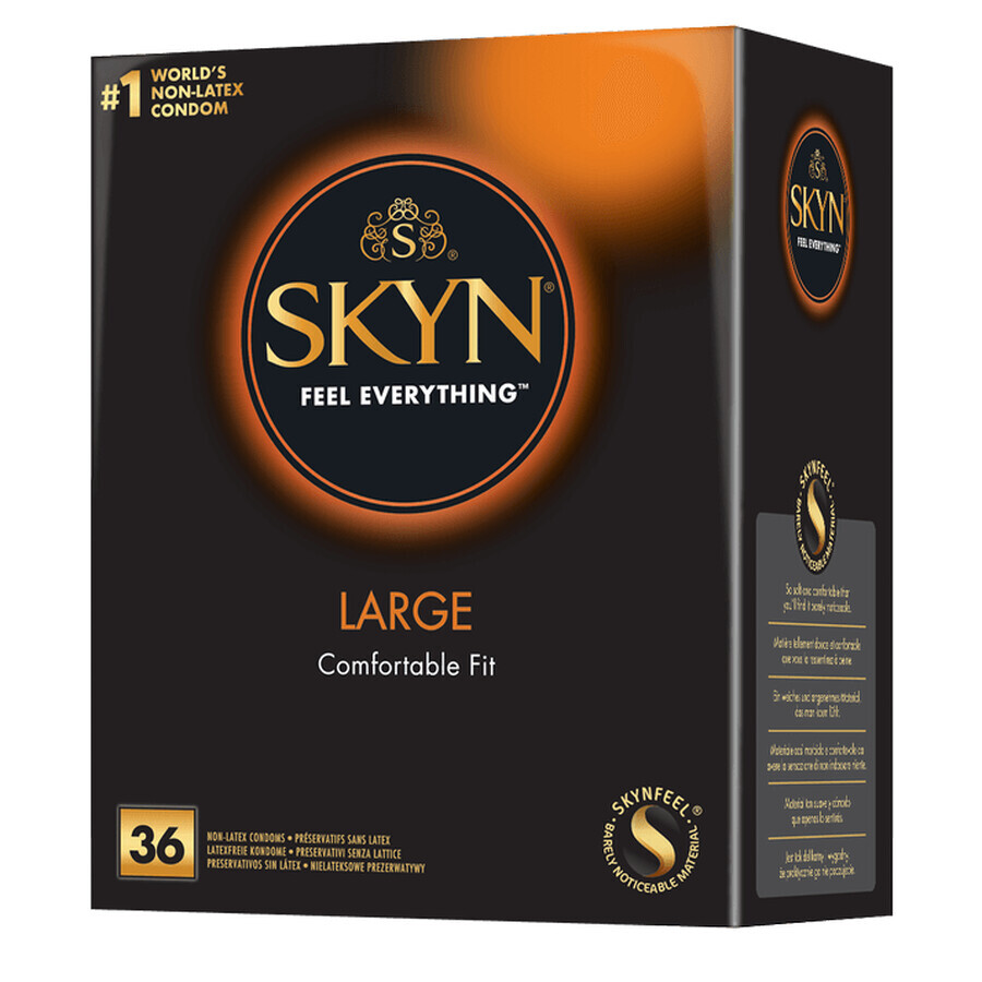 Buy Unimil Skyn Large, Latex Free Condoms, Comfort Fit, 36 Count Unimil Skyn Large, Latex Free Condoms, Comfort Fit, 36 Count