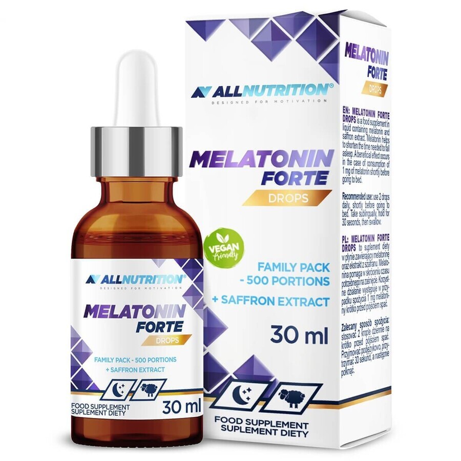 Buy Allnutrition Melatonin Forte Drops, 30 ml Allnutrition Melatonin Forte Drops, 30 ml