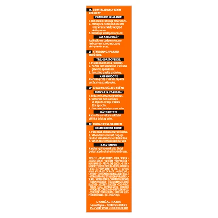 L'Oréal Men Expert Power Age, revitaliserende oogcrème, 15 ml