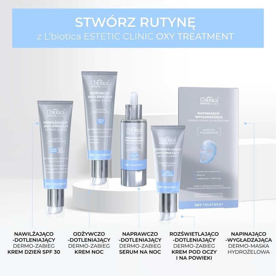 Cumpără L'Biotica Estetic Clinic OXY, Dermo-tratament iluminator și oxigenant pentru ochi și pleoape, 15 ml L'Biotica Estetic Clinic OXY, Dermo-tratament iluminator și oxigenant pentru ochi și pleoape, 15 ml