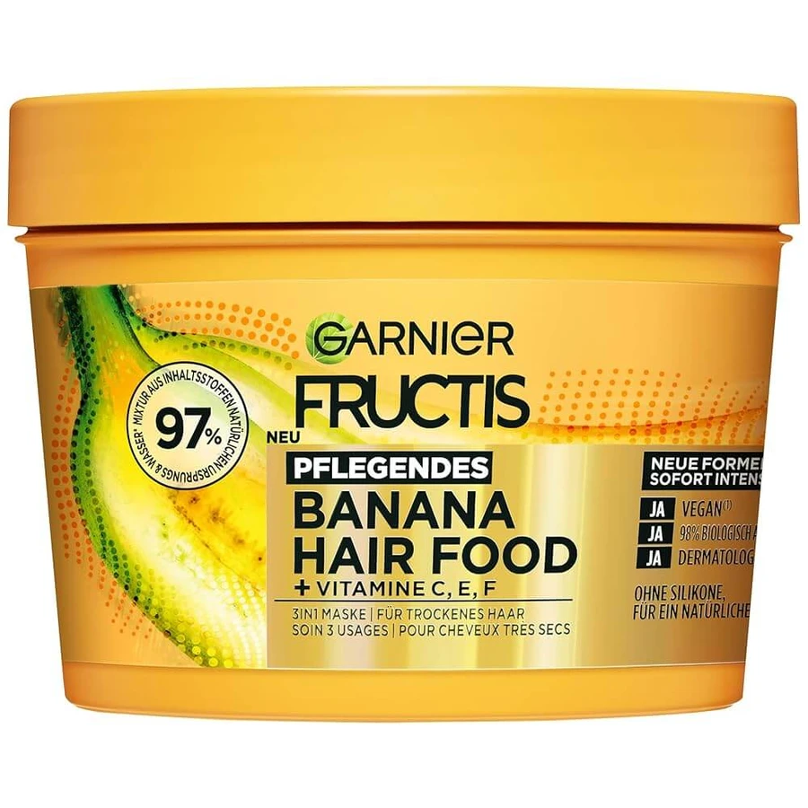 Garnier Fructis Hair Food Banana, Maske für sehr trockenes Haar, 400 ml