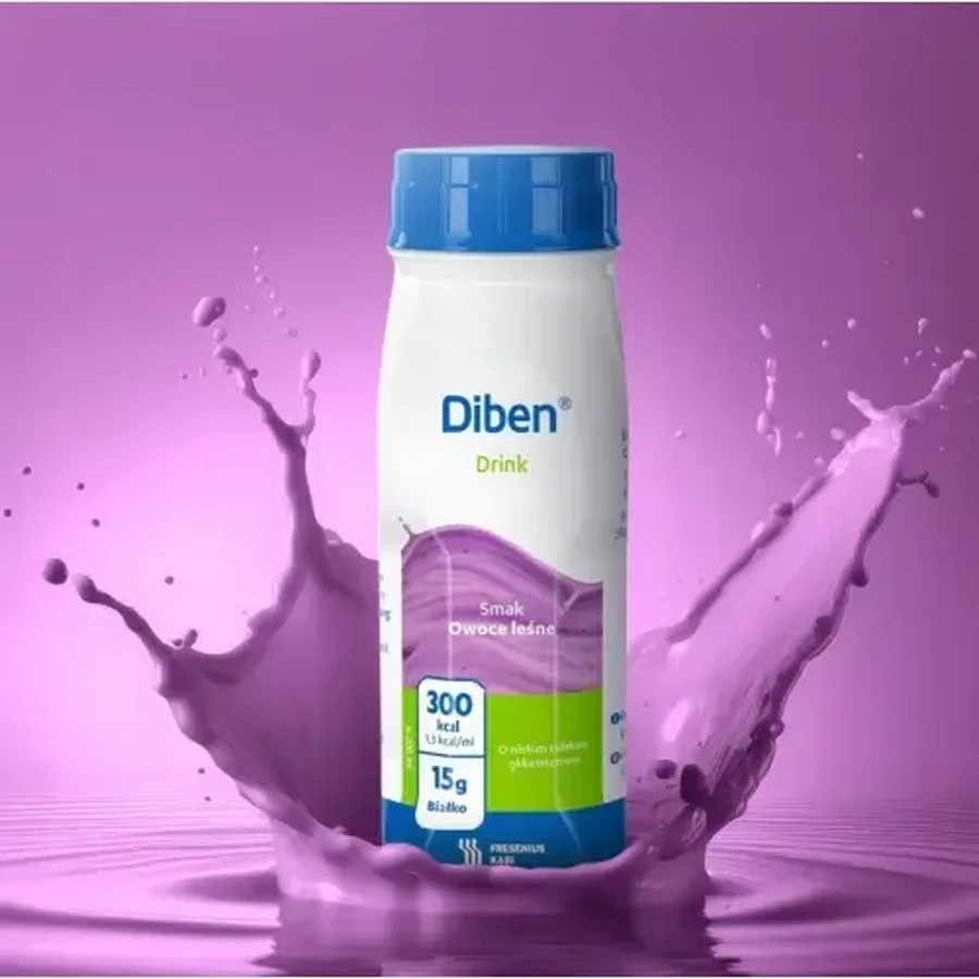 Diben special drink with berry flavor, 4x200 ml, Fresenius Kabi