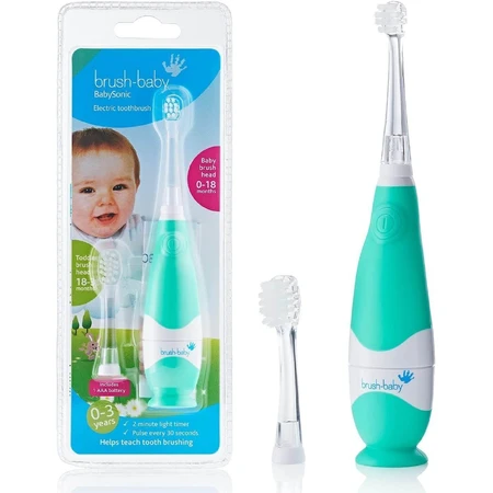 Brush-Baby BabySonic, cepillo dental sónico para niños, marino, 0-3 años, 1 pieza