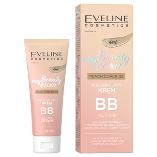 Eveline Cosmetics My Beauty Elixir, crema BB nutritiva, cobertura melocotón no 02 oscuro, 30 ml