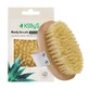 KillyS, cepillo de madera para masaje corporal en seco con cerdas naturales de agave
