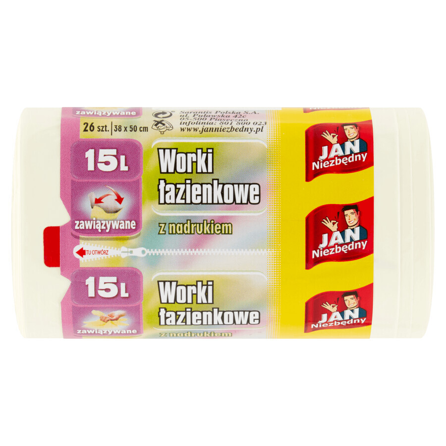 Acquista Jan Niezbdny, Borse da bagno con lacci, 15 L, 26 pezzi Jan Niezbdny, Borse da bagno con lacci, 15 L, 26 pezzi