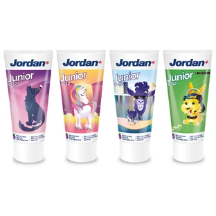 Jordan Junior, pasta dentífrica infantil, con flúor, fruta, 6-12 años, 50 ml