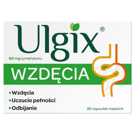 Ulgix Flatulence 80 mg, 25 soft capsules