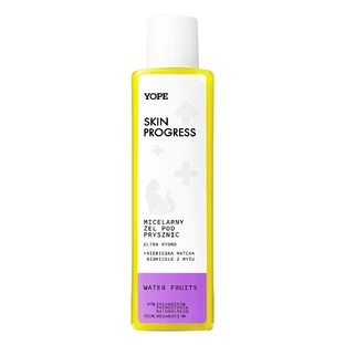 Yope Skin Progress Ultra Hydro, gel douche micellaire, Fruits d'eau, 200 ml