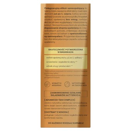 More4Care Get Your Tan, zelfbruiningselixer voor gezicht en lichaam, 15 ml