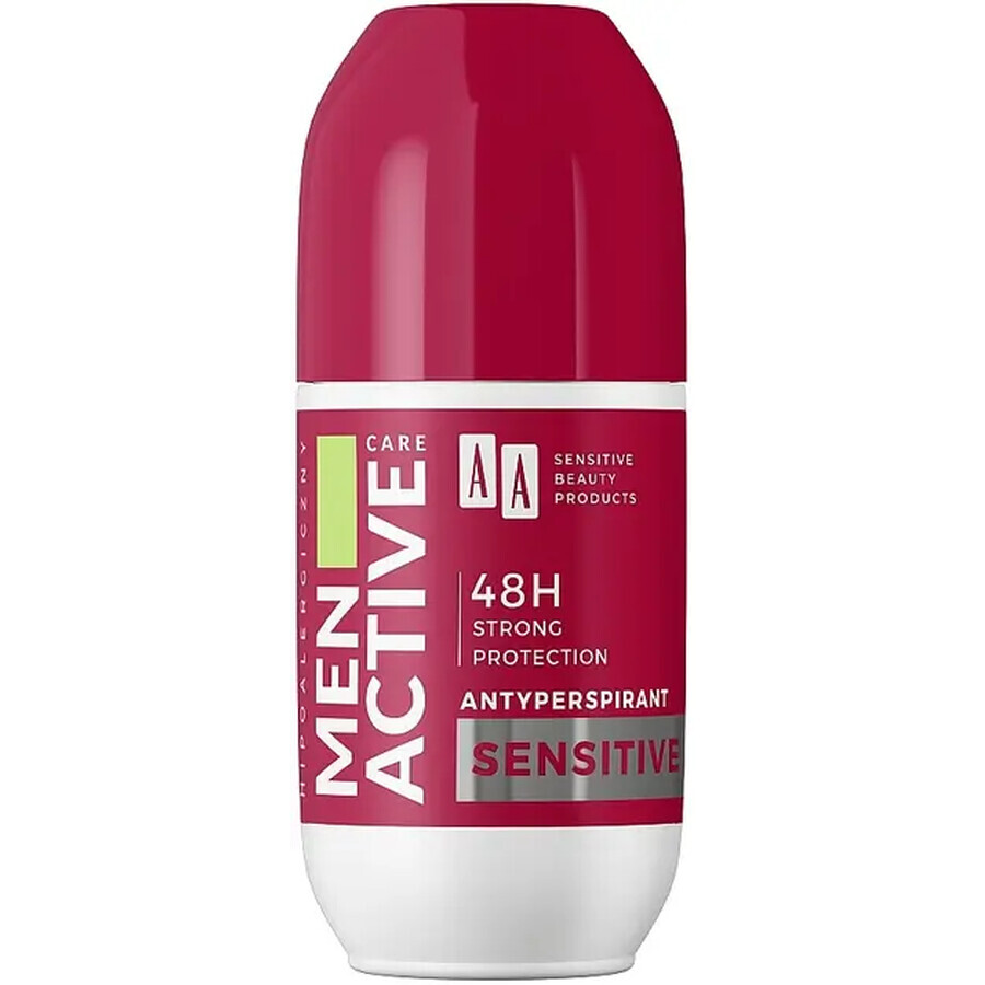 AA Men Active Care, antitranspirante para hombres, roll-on, Sensitive, 50 ml