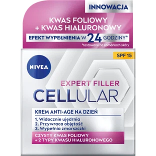 Nivea Hyaluron Cellular Filler, crème de jour anti-âge, SPF 15, 50 ml