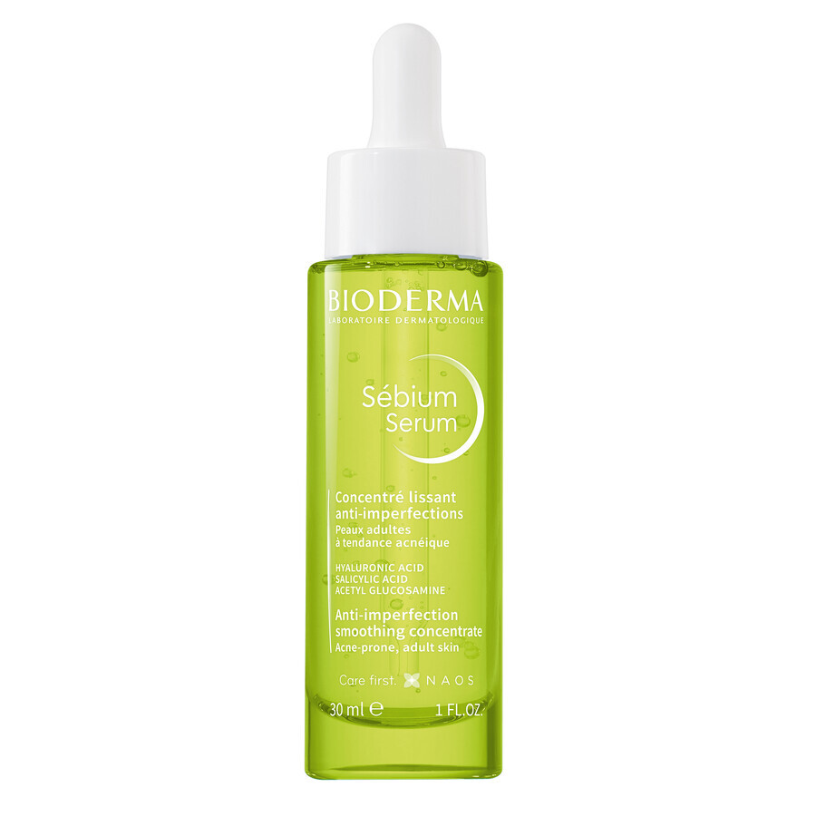 Siero Bioderma Sebium per Pelle Acneica, Leviga e Riduce le Imperfezioni, 30ml