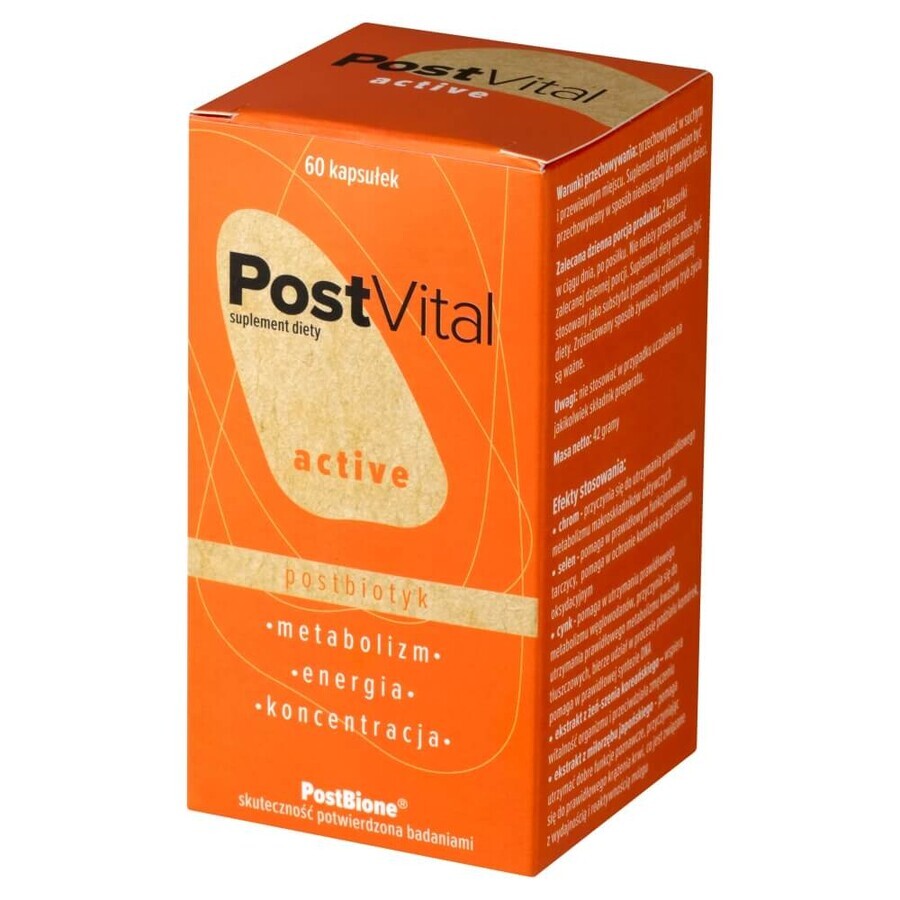 PostVital Active, 60 cápsulas