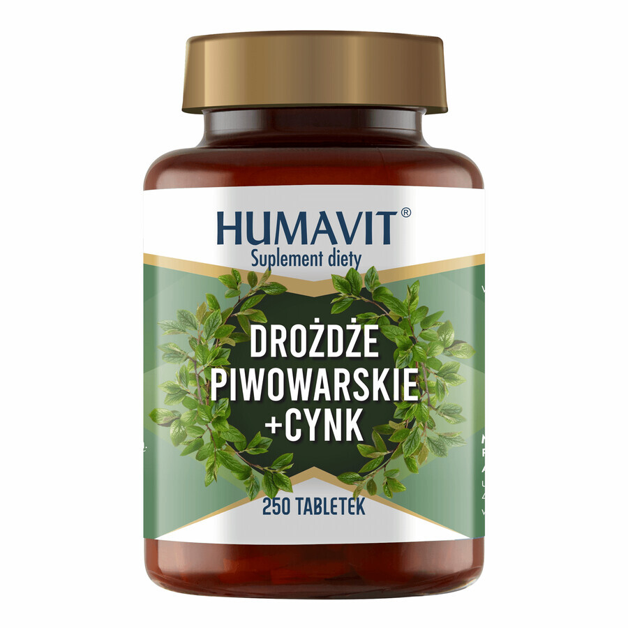 Buy Humavit Brewer's Yeast + Zinc, 250 tablets Humavit Brewer's Yeast + Zinc, 250 tablets