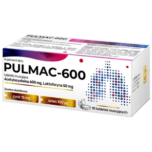 Pulmac-600, 10 tabletek musujcych