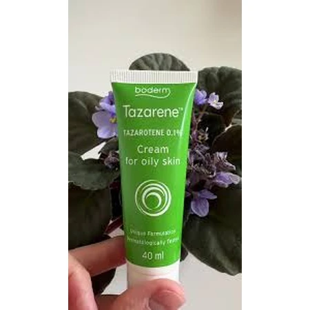 Tazarene Tazarotene 0.1% cream for oily skin, 40 ml, Boderm Laboratoires