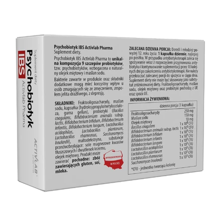 Activlab Pharma Psychobiotic IBS, 20 enteral capsules