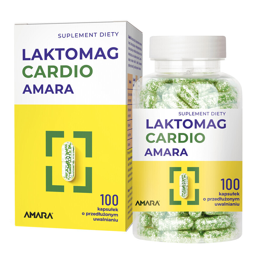 Lactomag Cardio Amara, 100 cápsulas de liberación prolongada