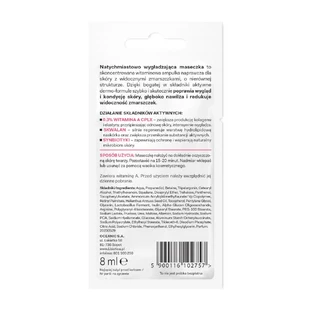 L'Biotica Dermomask, direct gladmakend gezichtsmasker met vitamine A, 8 ml