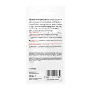 L'Biotica Dermomask, sterk verstevigend gezichtsmasker met vitamine B3, 8 ml