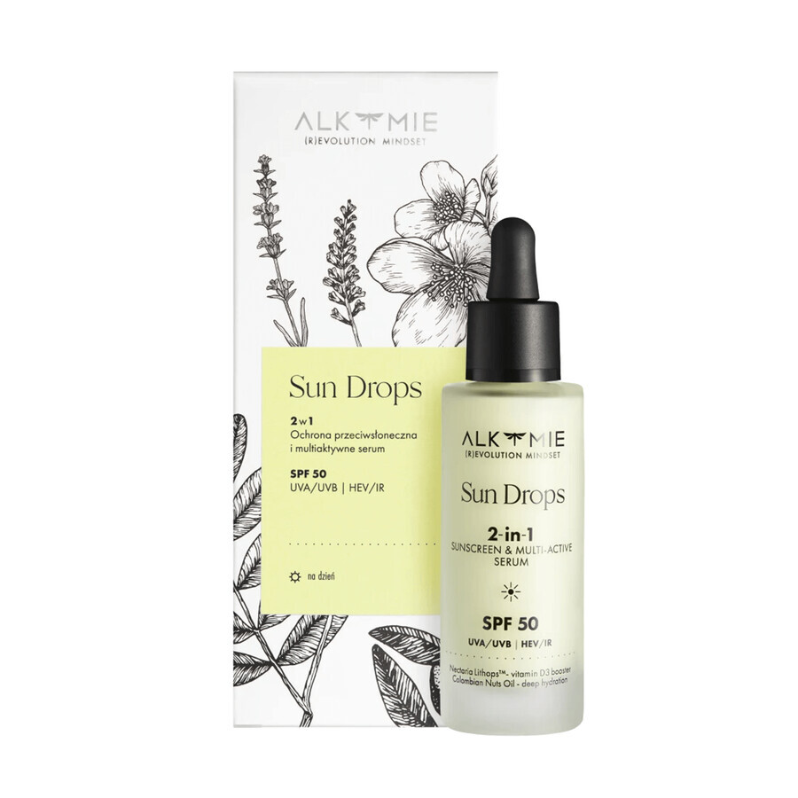 Shop Alkemie Sonnen Tropfen SPF 50 Serum 2in1 multitaktiv, 30 ml Schützendes 2in1 Multitaktiv-Serum mit Lichtschutzfaktor 50, 30 ml Alkemie Sonnen Tropfen SPF 50 Serum 2in1 multitaktiv, 30 ml Schützendes 2in1 Multitaktiv-Serum mit Lichtschutzfaktor 50, 30 ml