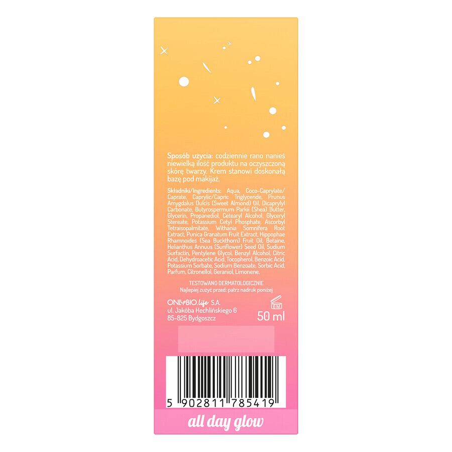 OnlyBio Face in Balance, Adaptogenic, brightening face cream 50 ml