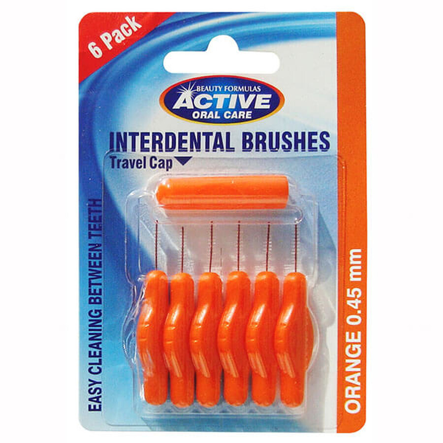 Comprar Beauty Formulas Active Oral Care, limpiadores interdentales, 0,45 mm, 6 piezas Beauty Formulas Active Oral Care, limpiadores interdentales, 0,45 mm, 6 piezas