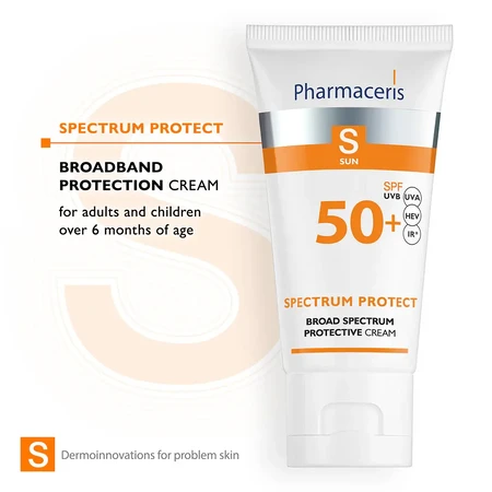 Pharmaceris S Spectrum Protect, SPF 50+ crème met breedbandbescherming, 50 ml