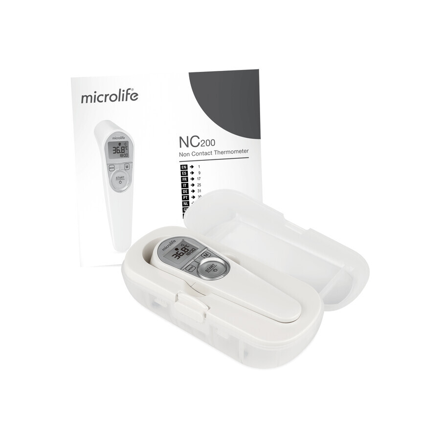 Shop Präzises digitales Infrarot-Fieberthermometer von Microlife - NC200 Präzises digitales Infrarot-Fieberthermometer von Microlife - NC200