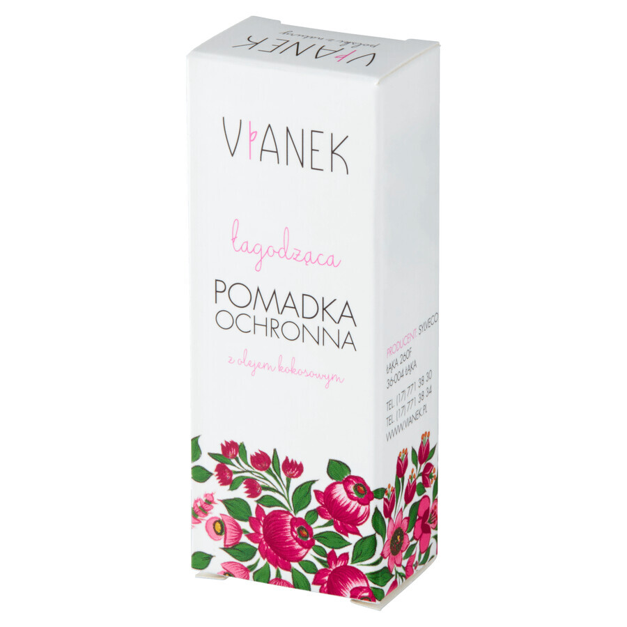 Boutique Vianek, rouge à lèvres apaisant et protecteur, 4,6 g Vianek, rouge à lèvres apaisant et protecteur, 4,6 g