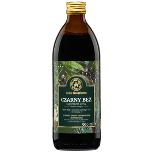 Herbal Monasterium Zwarte vlierbes, 100% sap met vitamine C, 500 ml