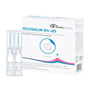 Ocusalin 5% UD, oogdruppels, 0,5 ml x 20 minims