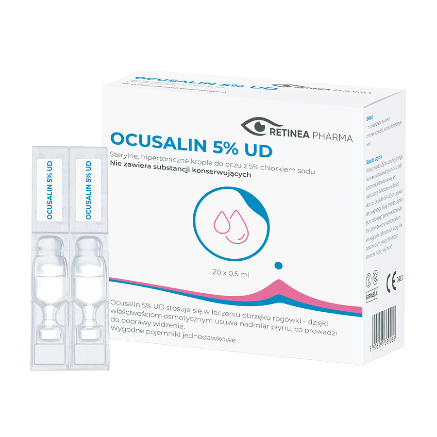 Ocusalin 5% UD, collirio, 0,5 ml x 20 minimi