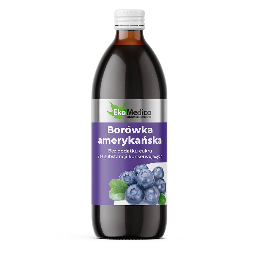 Acquista Mirtillo Americano Succo Puro 100% Naturale, 500 ml Mirtillo Americano Succo Puro 100% Naturale, 500 ml