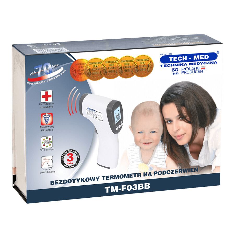Cumpără Tech-Med TMA-F03BB, termometru cu infraroșu fără contact Tech-Med TMA-F03BB, termometru cu infraroșu fără contact