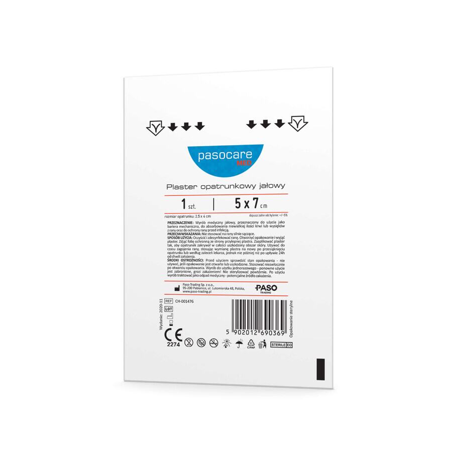 Acquista Medicina sterile per ferite, cerotto senza medicazione, 5cm x 7cm, 1 pezzo Medicina sterile per ferite, cerotto senza medicazione, 5cm x 7cm, 1 pezzo