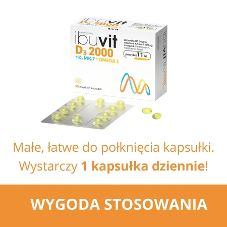 Ibuvit D3 2000 + K2 MK-7 Omega 3, 30 softgels