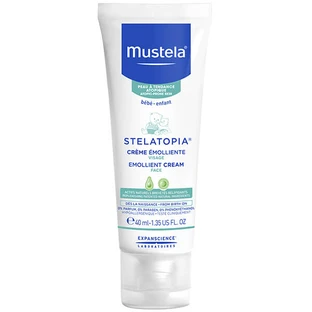 Mustela Stelatopia, crema facial emoliente, pieles atópicas, 40 ml