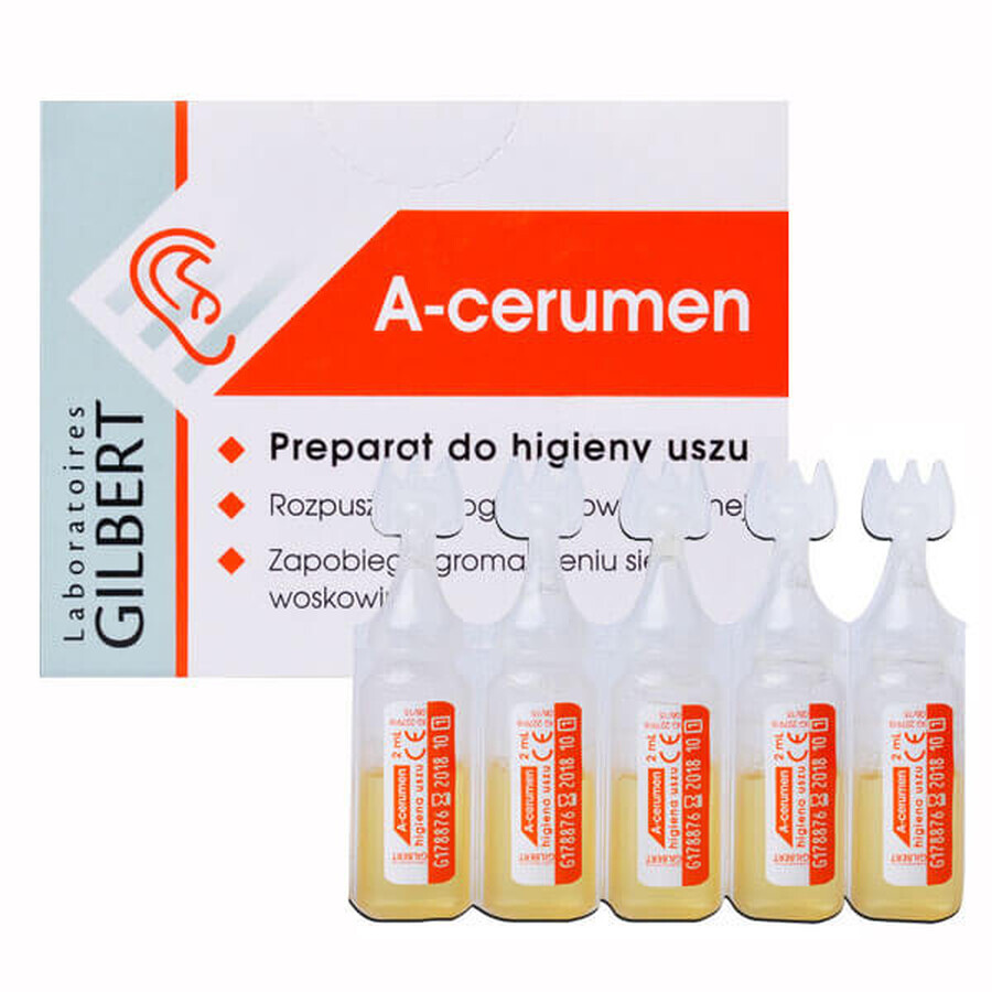 Shop A-Cerumen, Ohrhygienepräparat über 6 Monate, 2 ml x 5 Ampullen A-Cerumen, Ohrhygienepräparat über 6 Monate, 2 ml x 5 Ampullen