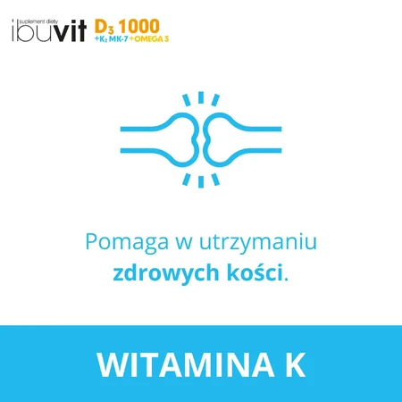 Ibuvit D3 1000 + K2MK-7 Omega 3 30 cápsulas